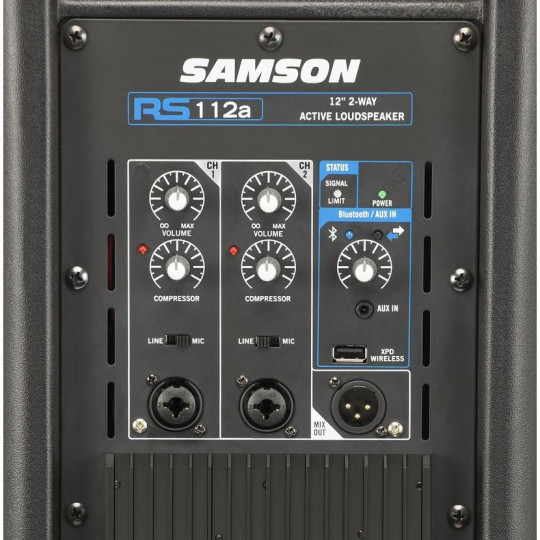 Samson RS-112A aktivní box, 3-kanálový mix, Bluetooth
