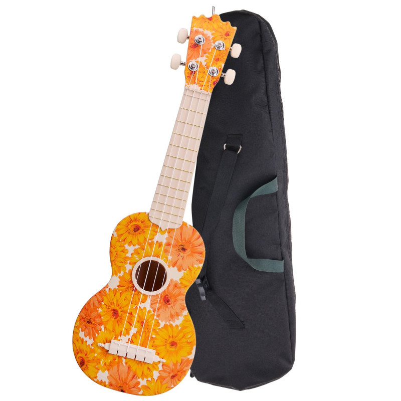 PROLINE Ukulele ABS plast Sopran - Beachflower PROLINE Ukulele ABS plast Sopran - Beachflower