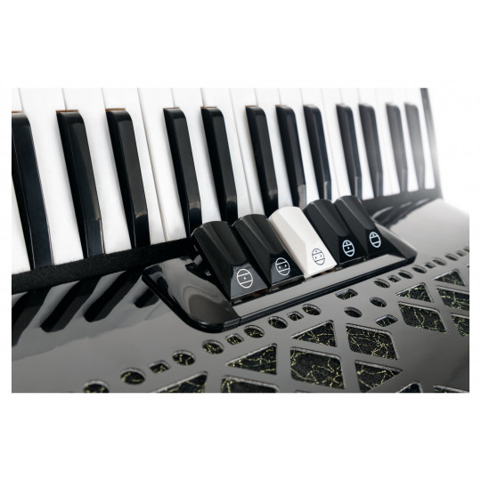 Classic Cantabile Secondo V akordeon - 72 Bass černý