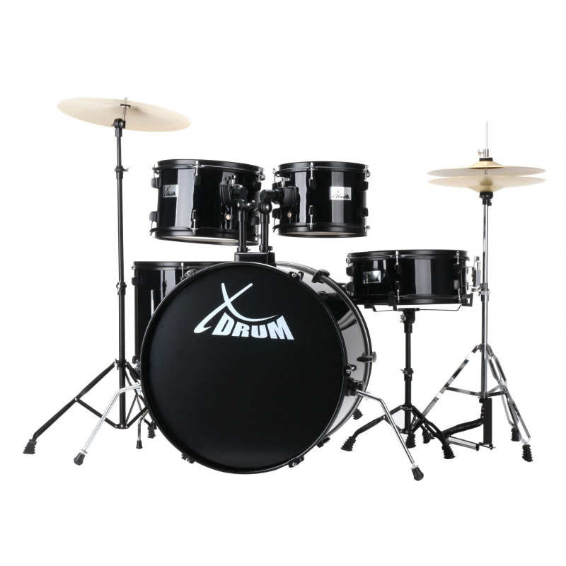 XDrum Rookie 22" Fusion Drum Kit Complete Set Black XDrum Rookie 22" Fusion Drum Kit Complete Set Black