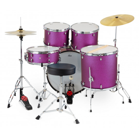 XDrum Semi 22" Standard Set Satin Purple Sparkle