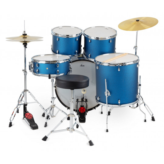 XDrum Semi 22" Standard Set Satin Blue Sparkle