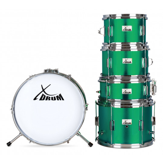 XDrum Junior Pro Emerald Green Sparkle dětská bicí sada