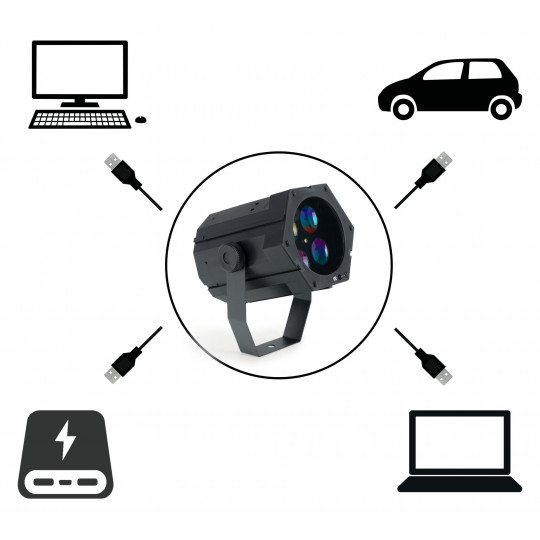 Showlite GL-8 USB-Gobo Partylight