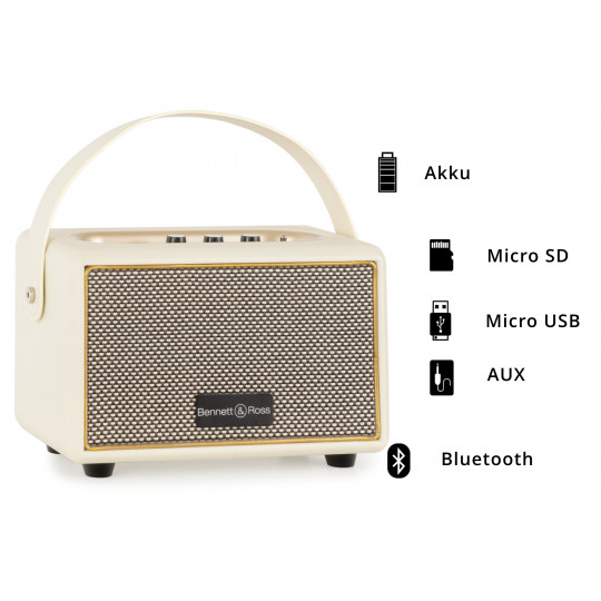 Bennett & Ross BB-820 CW Blackmore Junior, krémově bílý Akubox