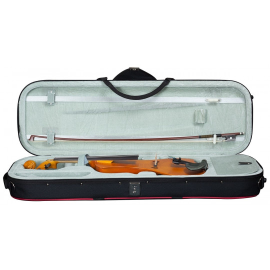 Hidersine Violin Outfit  Electric Flamed Maple Veneer