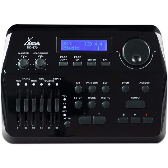 XDrum DD-670 Mesh E-Drum Kit sada elektronických bicích