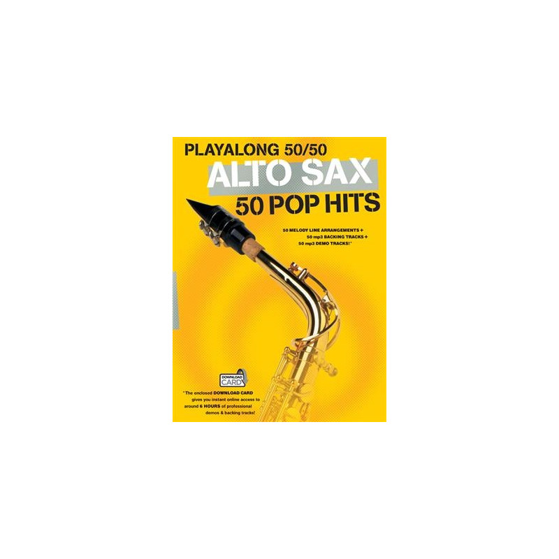 Playalong 50/50 - 50 popových hitů na alt saxofon Playalong 50/50 - 50 popových hitů na alt saxofon