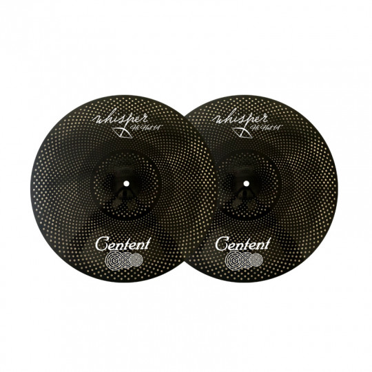 Centent Black Silent Cymbal Set 14", 16", 18", 20", Bag