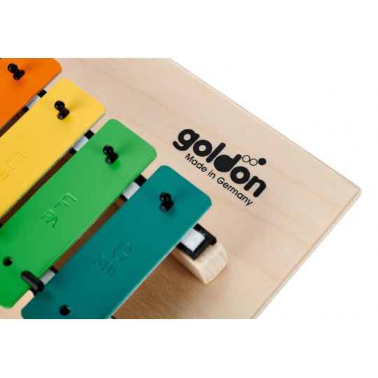 Goldon diatonický metalofon v barvách Boomwhackers 12 kamenů