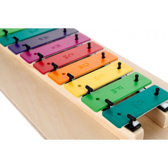 Goldon diatonický metalofon v barvách Boomwhackers 12 kamenů