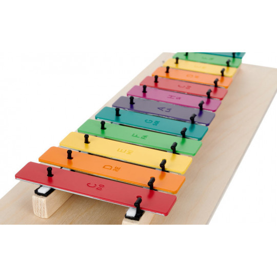 Goldon diatonický metalofon v barvách Boomwhackers 12 kamenů