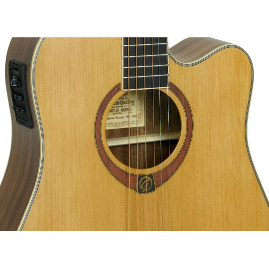 Gilmour Woody WN CEQ polomasivní kytara široký krk