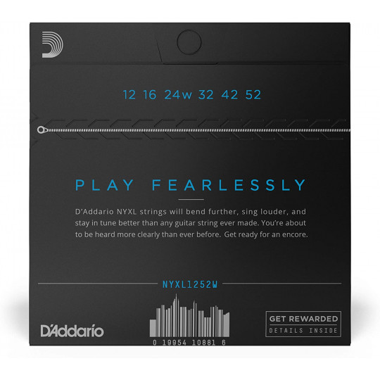 D'Addario NYXL1252W struny pro el. kytaru 12'