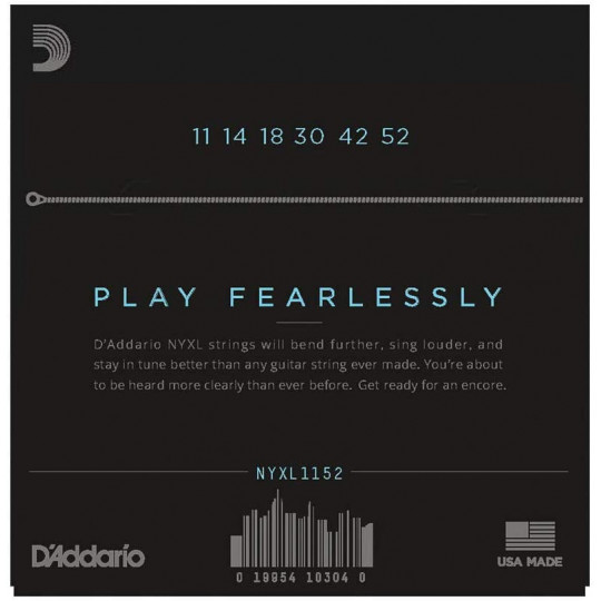 D'Addario NYXL1152 struny pro el. kytaru 11'