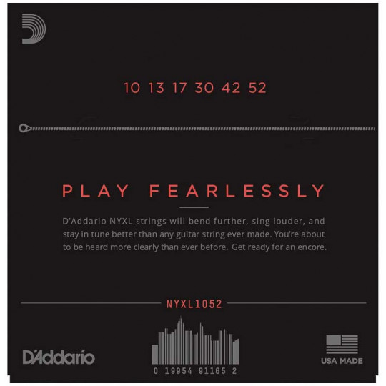 D'Addario NYXL1052 struny pro el. kytaru 10'