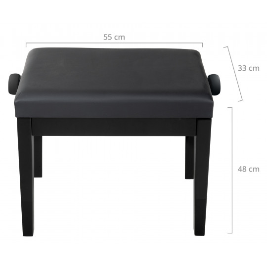 Proline klavírní stolička Model P černá matná