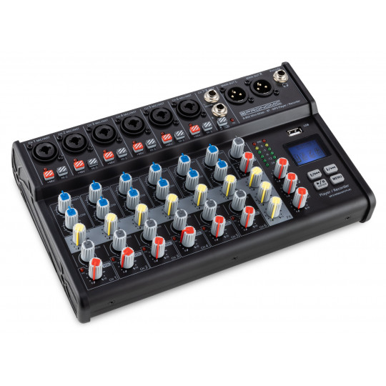 Pronomic B-803 Mini mixpult s Bluetooth s USB rekordérem