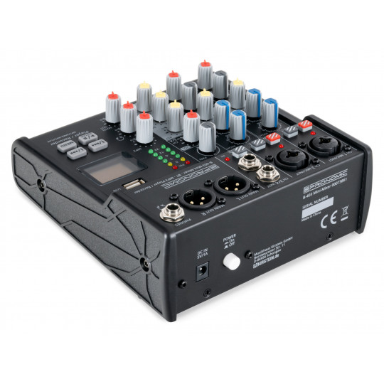 Pronomic B-403 mini mixpult s Bluetooth s USB rekordérem