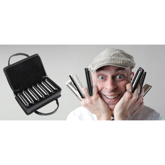 Classic Cantabile AHBS-7 Alabama Blues Harmonika Set