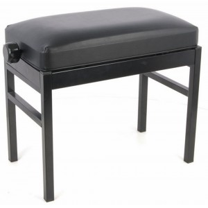aw klavírní stolička s ocelovou konstrukcí - černá