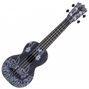 proline ukulele abs plast sopran - black beauty