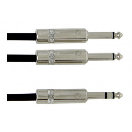 Alpha Audio Pro Line Insert 1x 6,3 mm Stereo Jack - 2x 6,3 mm Mono Jack 3m