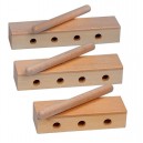GOLDON - wood block děrovaný - 14 cm (33330)